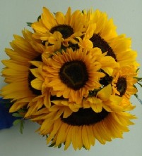 Sunflower maids posy